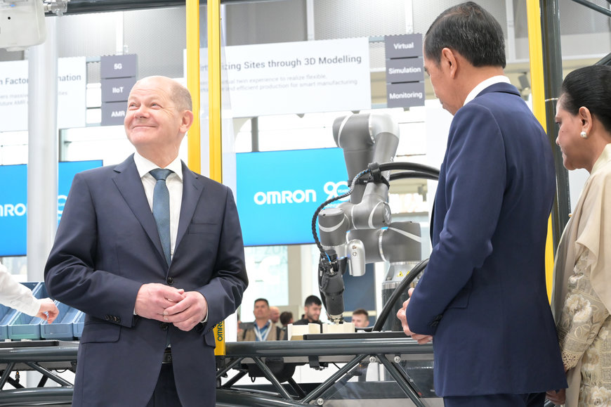 Bundeskanzler Olaf Scholz besucht OMRON